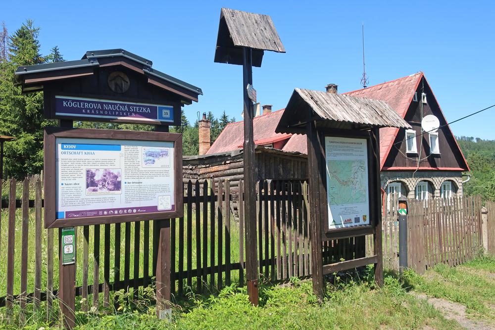 Informa�n� panel - K�glerova nau�n� stezka - �esk� �v�carsko